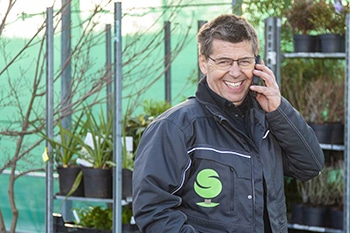 Gert-Jan Schonenberg aan de telefoon